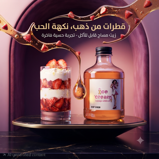 Edible massage oil ice cream 4