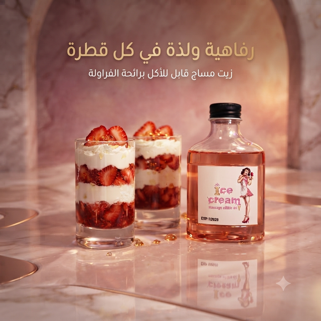 Edible massage oil ice cream 2