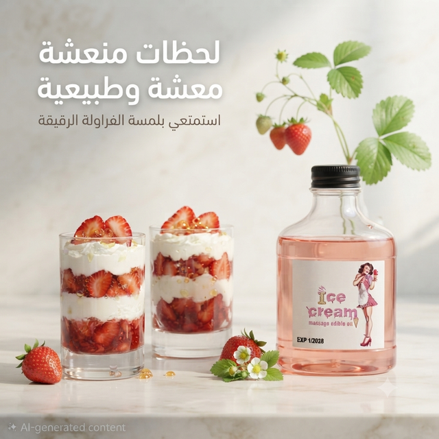 Edible massage oil ice cream 3